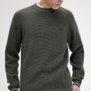 Thumbnail of fred-perry-k6507-waffle-stitch-jumper---field-green_607583.jpg