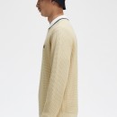 Thumbnail of fred-perry-k6507-waffle-stitch-jumper---oatmeal_519422.jpg