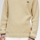Thumbnail of fred-perry-k6507-waffle-stitch-jumper---oatmeal_519423.jpg