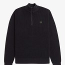 Thumbnail of fred-perry-k8557-waffle-stitch-1-2-zip-jumper---black_607566.jpg