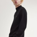 Thumbnail of fred-perry-k8557-waffle-stitch-1-2-zip-jumper---black_607569.jpg