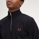 Thumbnail of fred-perry-m3574-half-zip-sweatshirt---black-whiskeybrown_610823.jpg