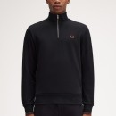 Thumbnail of fred-perry-m3574-half-zip-sweatshirt---black-whiskeybrown_610826.jpg