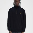 Thumbnail of fred-perry-m3574-half-zip-sweatshirt---navy-ecru-honeycomb_662134.jpg