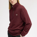 Thumbnail of fred-perry-m3574-half-zip-sweatshirt---oxblood-ecru_796157.jpg