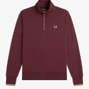Thumbnail of fred-perry-m3574-half-zip-sweatshirt---oxblood-ecru_796163.jpg