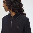 Thumbnail of fred-perry-m9882-textured-zip-neck-polo-shirt---black_659454.jpg