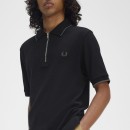 Thumbnail of fred-perry-m9882-textured-zip-neck-polo-shirt---black_659455.jpg