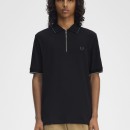 Thumbnail of fred-perry-m9882-textured-zip-neck-polo-shirt---black_659457.jpg