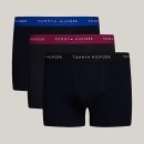 Thumbnail of tommy-hilfiger-signature-essential-logo-waistband-3-pack-trunks---bright-blue-grape-valley-black_618562.jpg