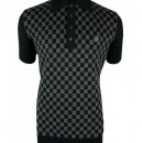 Thumbnail of trojan-tr-8911-checkerboard-panel-knit-polo---black_611606.jpg