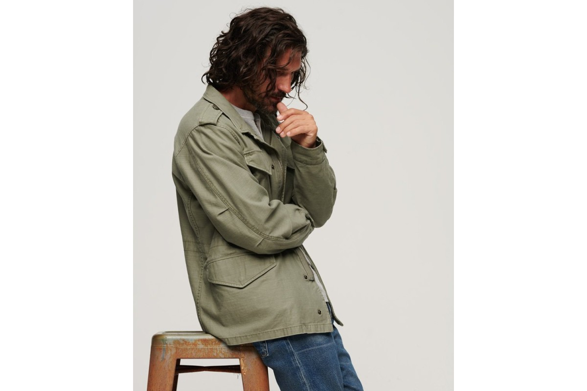 Superdry Merchant Store Field Jacket Burnt Olive Hardedge Online