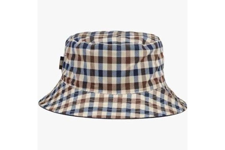 Aquascutum Active Iconic Reversible Bucket Hat - Club Check 28