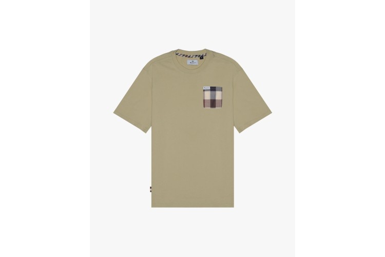 Aquascutum Active Macro Club Check T-Shirt - Beige