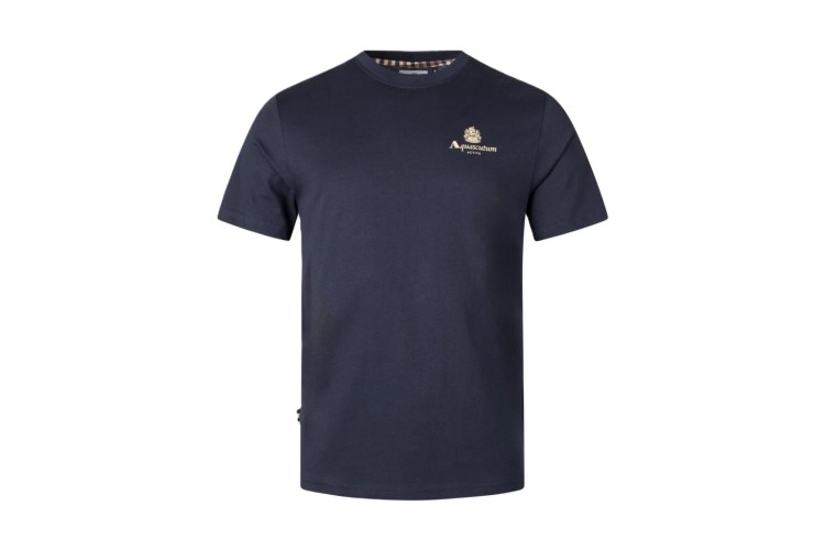 Aquascutum Active Small Logo T-Shirt - Navy