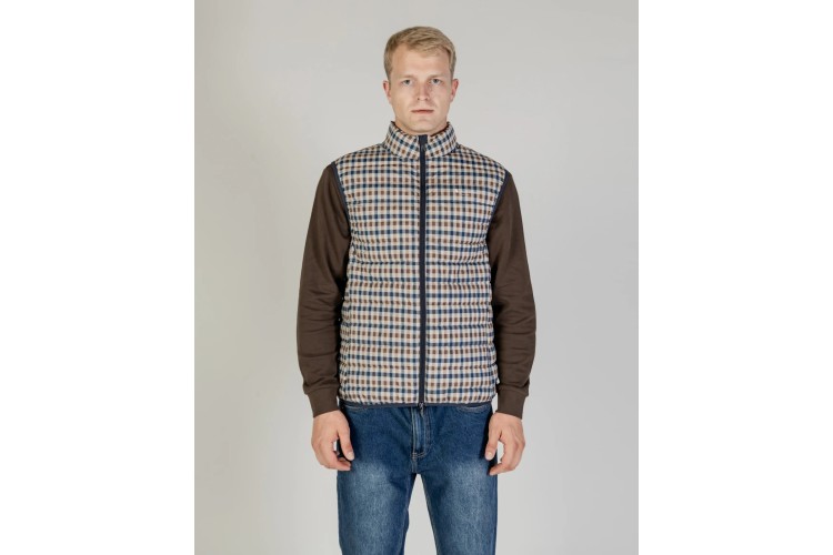 Aquascutum Active Vest Gilet - Club Check