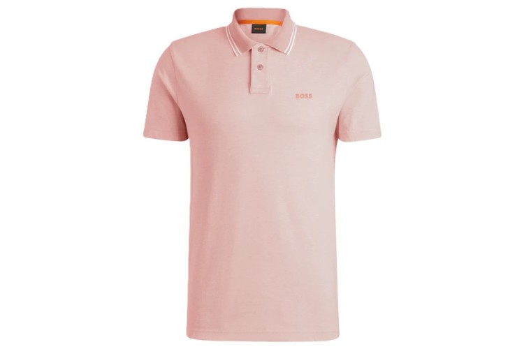 BOSS PeOxford New S/S Polo - Open Pink