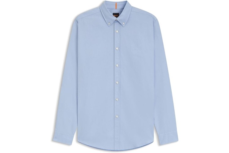 BOSS Rickert Oxford Regular Fit L/S Shirt - Sky Blue