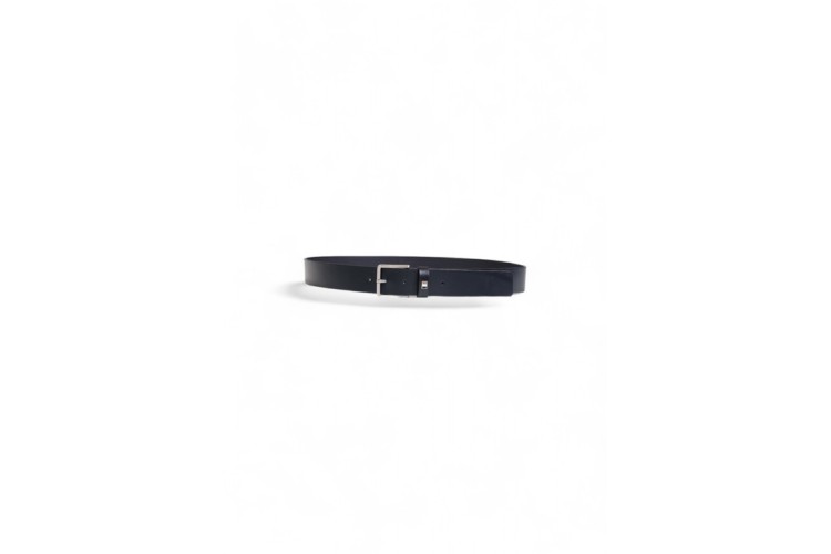 Boss Ther Flag Italian Leather Belt - Navy