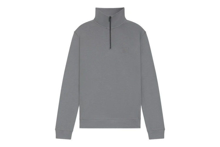 BOSS ZeTrust 1/4 Zip Sweatshirt - Grey
