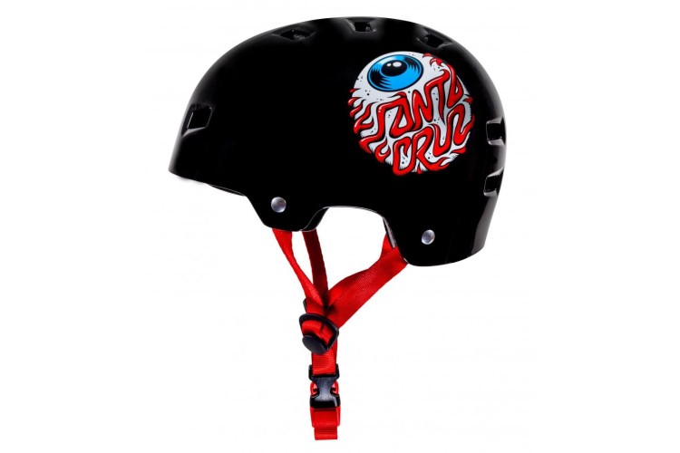 Bullet x Santa Cruz Junior Helmet Eyeball - Gloss Black