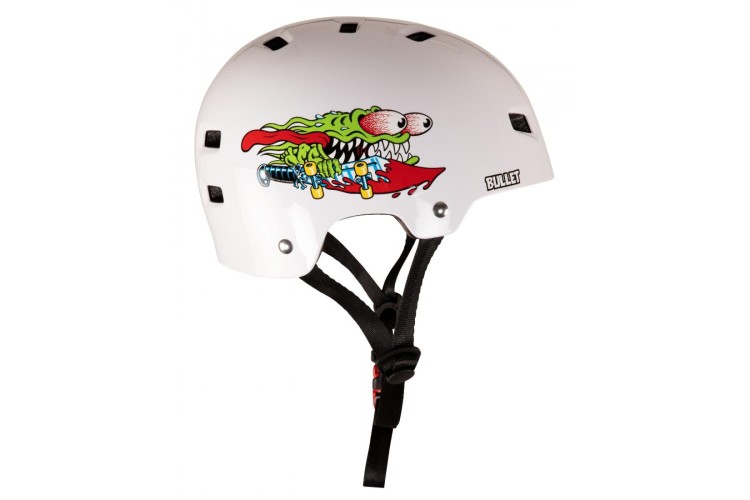 Bullet x Santa Cruz Junior Helmet Slasher - Gloss White