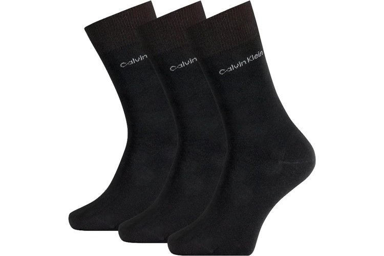 Calvin Klein 3 Pack Crew Socks - Black