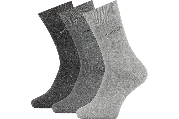 Calvin Klein 3 Pack Crew Socks - Grey Combo