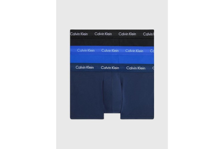 Calvin Klein Low Rise Trunk 3 Pack- Black/BlueShadow/Cobalt