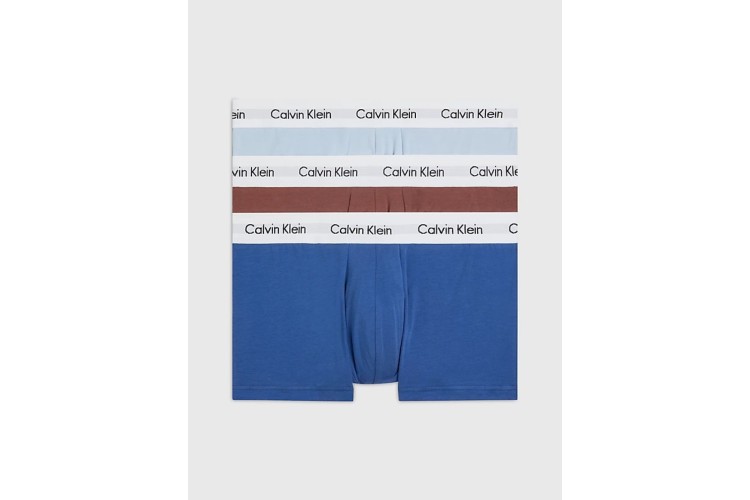 Calvin Klein 3 Pack Low Rise Trunks - Marrow/Skyway/TruNvy/WtWbs