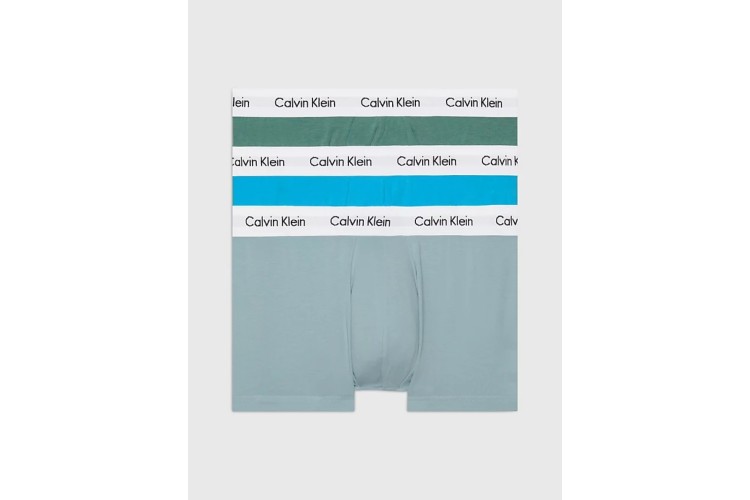 Calvin Klein 3 Pack Low Rise Trunks - VivBl/AromaSage/GreyWhite