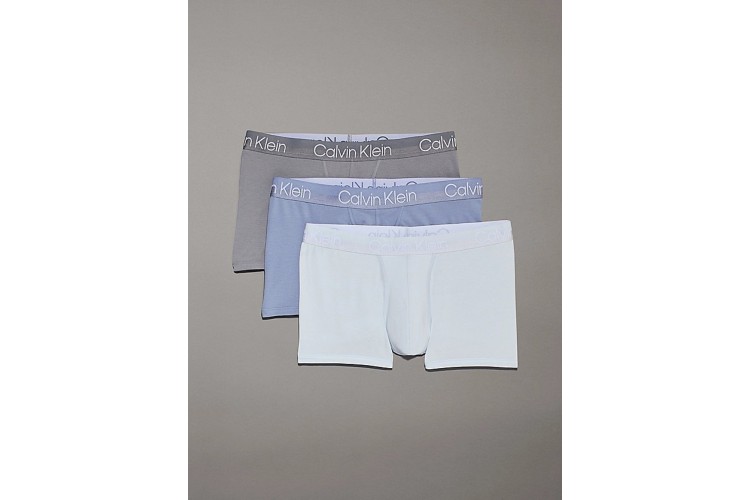 Calvin Klein 3 Pack Modern Structure Boxer Briefs - Troposphere/Plein Air/Convoy