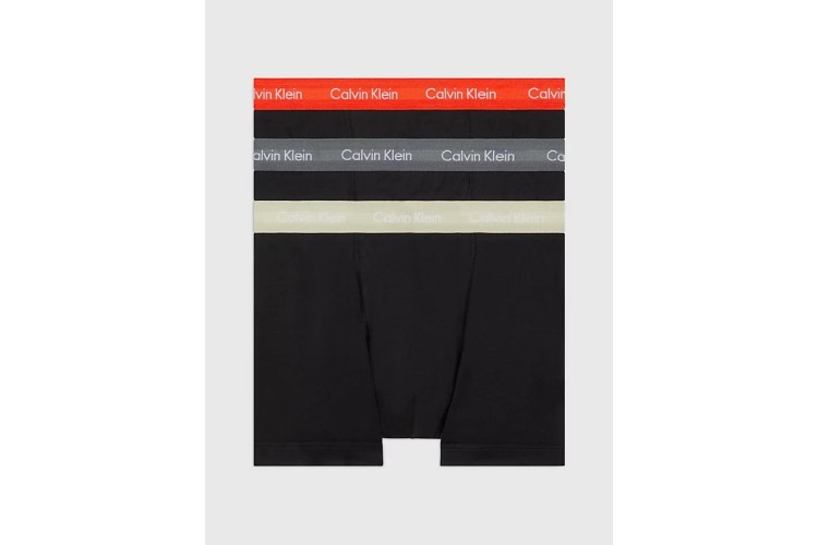 Calvin Klein 3 Pack Trunks - B- Cher Ks/Eiffle Twr/Moss Gr Wbs