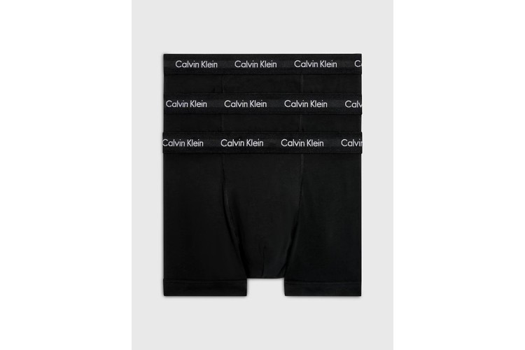 Calvin Klein 3 Pack Trunks - Black W. Black Wb