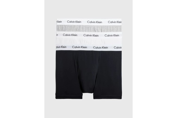 Calvin Klein 3 Pack Trunks - Black/White/Grey Heather