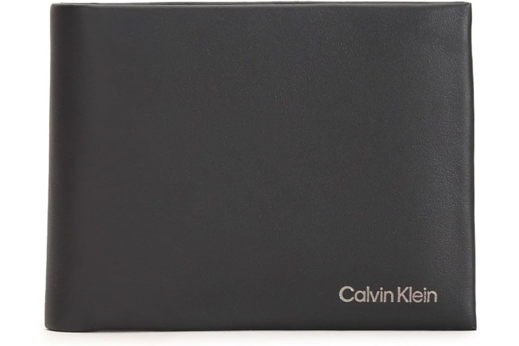 Calvin Klein Concise Bi Fold Card & Coin Wallet Wallet - Black