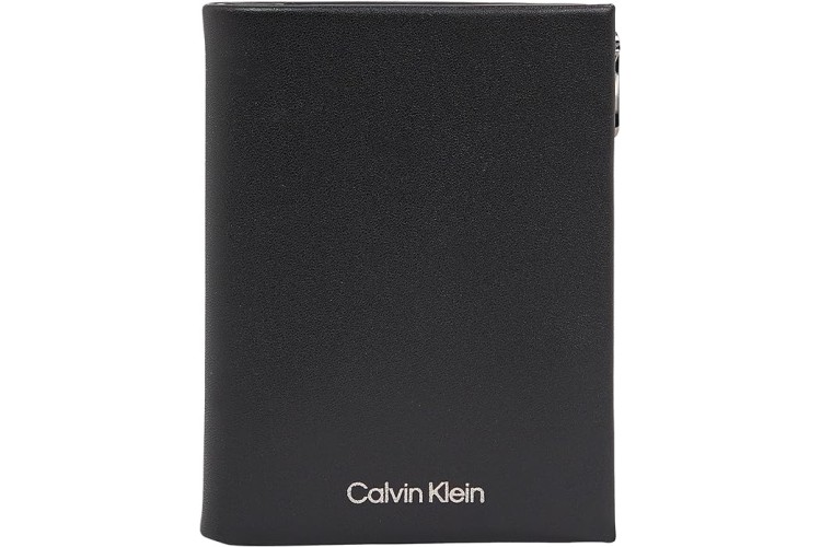 Calvin Klein Concise Tri Fold card & Coin Wallet - Black