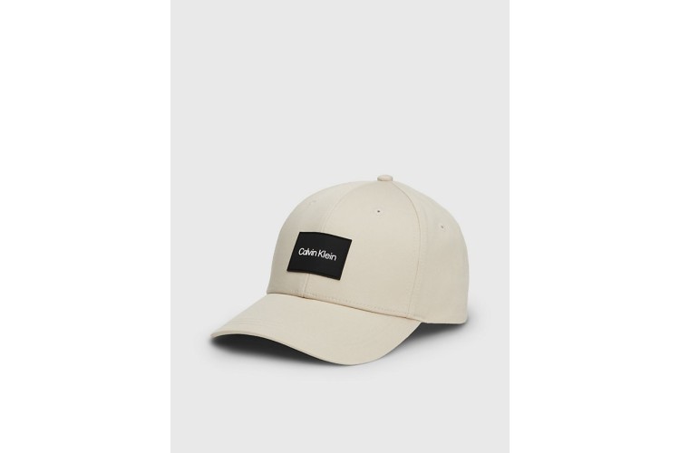 Calvin Klein Logo Patch Cap - Stony Beige