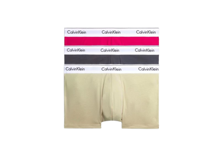 Calvin Klein Modern Cotton Stretch Trunks - VirtualRed/IronGate/Eucalyptus