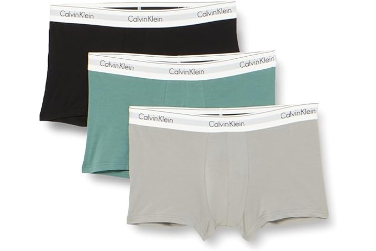 Calvin Klein Modern Cotton Stretch Trunks - SageBus/GrenBlack/Griffon