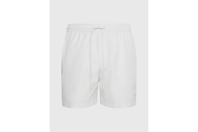 Calvin Klein Steel Medium Drawstring Swim Shorts - Nimbus Cloud