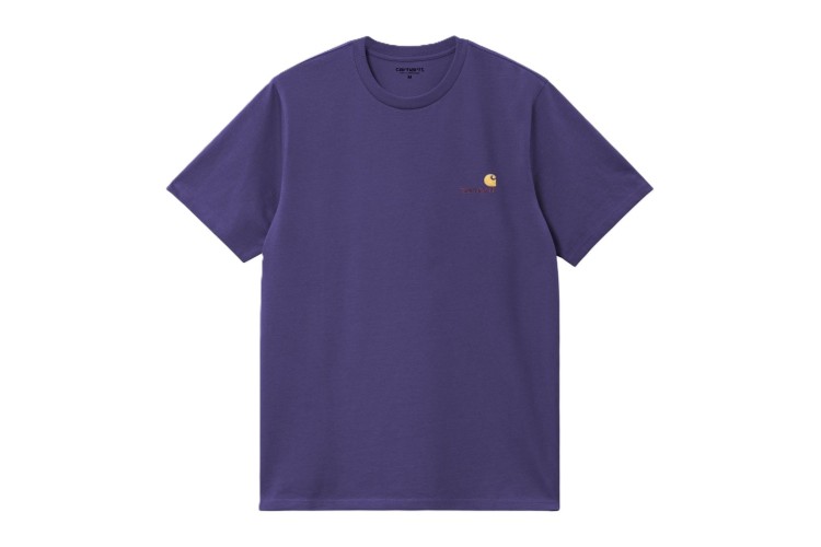 Carhartt WIP American Script T-Shirt - Aura