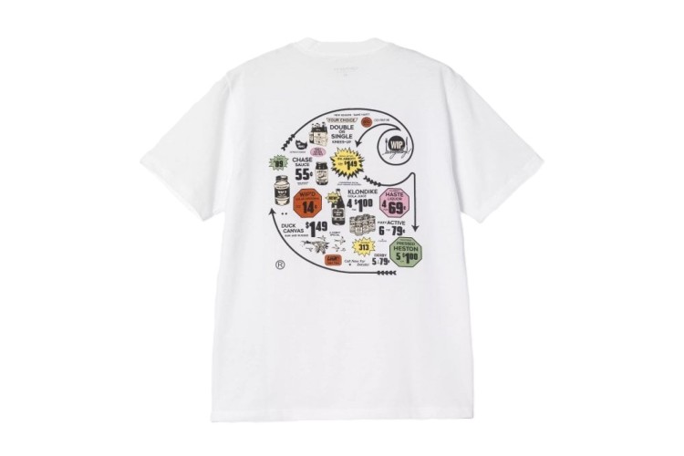 Carhartt WIP Catalogie C Logo T-Shirt - White