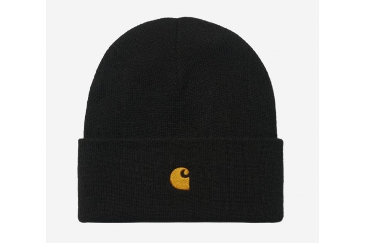 Carhartt WIP Chase Beanie - Black/Gold