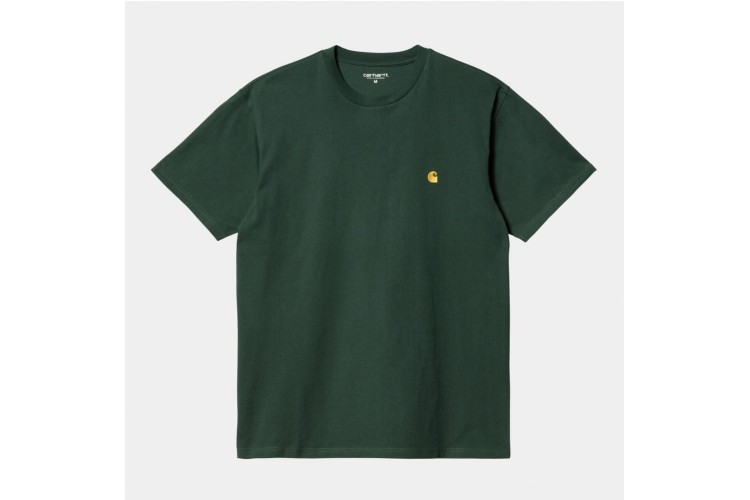 Carhartt WIP Chase S/S T-Shirt - Disc Green/Gold