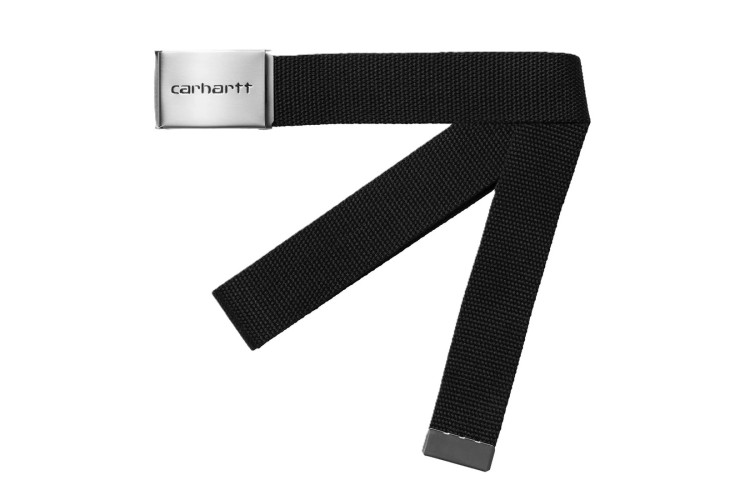 Carhartt WIP Clip Belt Chrome - Black