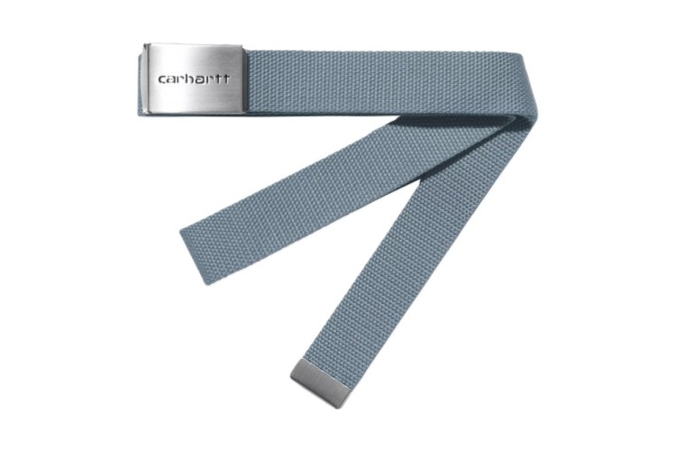 Carhartt WIP Clip Belt Chrome - Frosted Blue