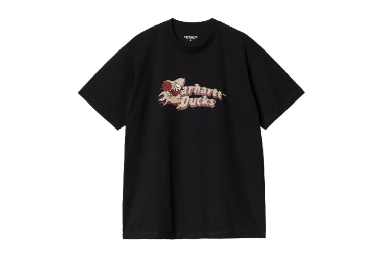 Carhartt WIP Flaming Ducks T-Shirt - Black