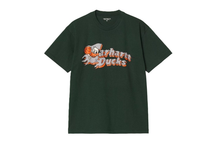 Carhartt WIP Flaming Ducks T-Shirt - Conifer