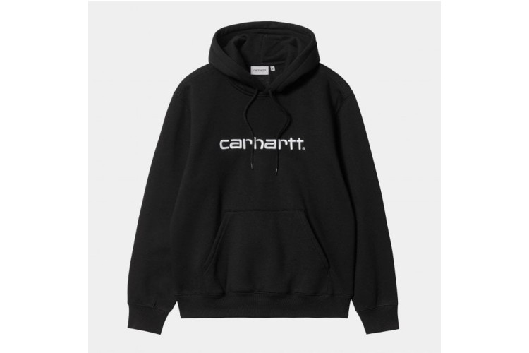Carhartt WIP Hooded Sweat - Black/White